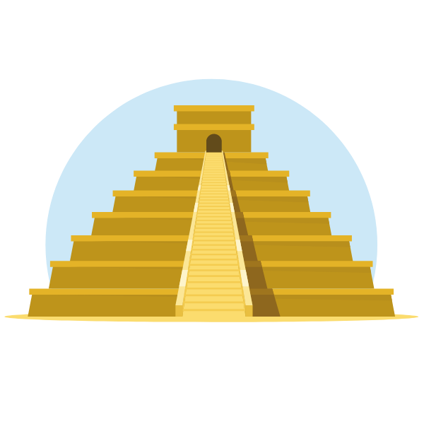 Pyramid temple
