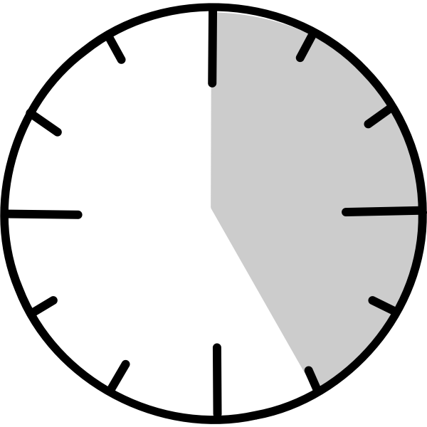 Vector illustration of clock face