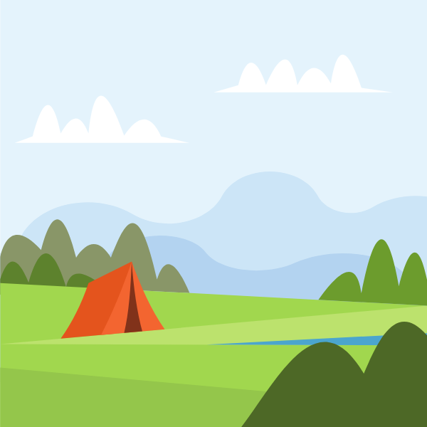 Tent outdoors