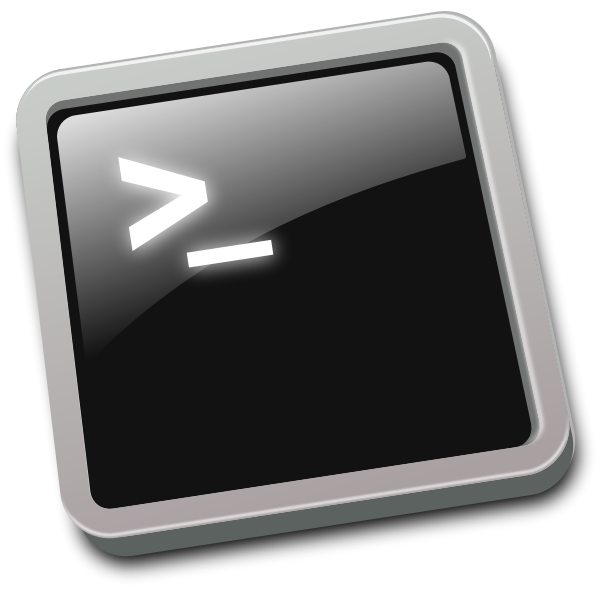 Tilted terminal window icon