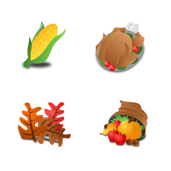 thanksgiving icon set