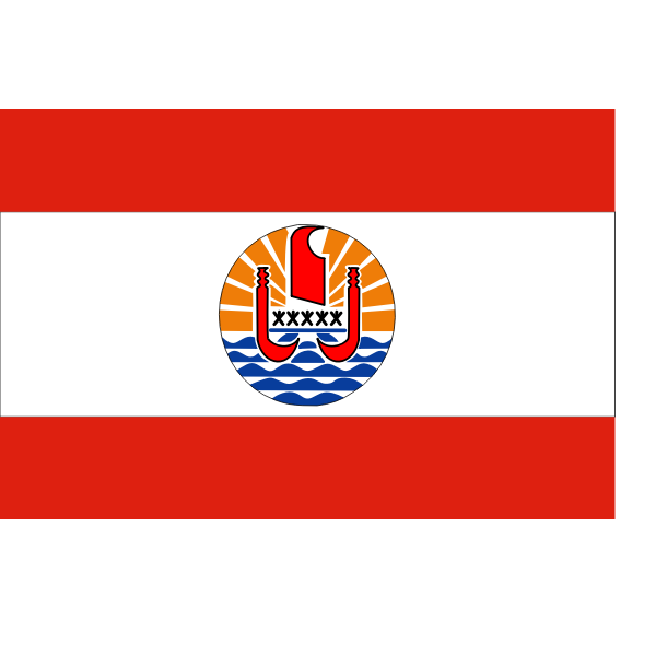 Flag of French Polynesia vector image