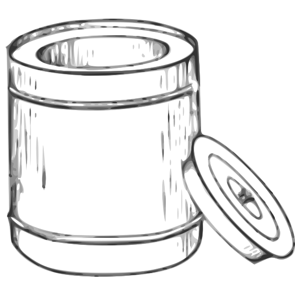 Bread bin vector clip art