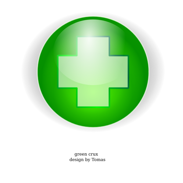 Green cross vector