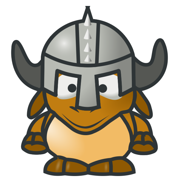 Gnu knight vector clip art