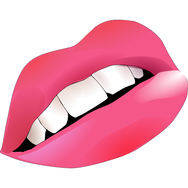 Vector graphics of lips