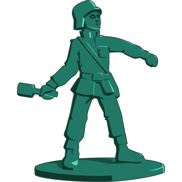 Toy soldier vector image