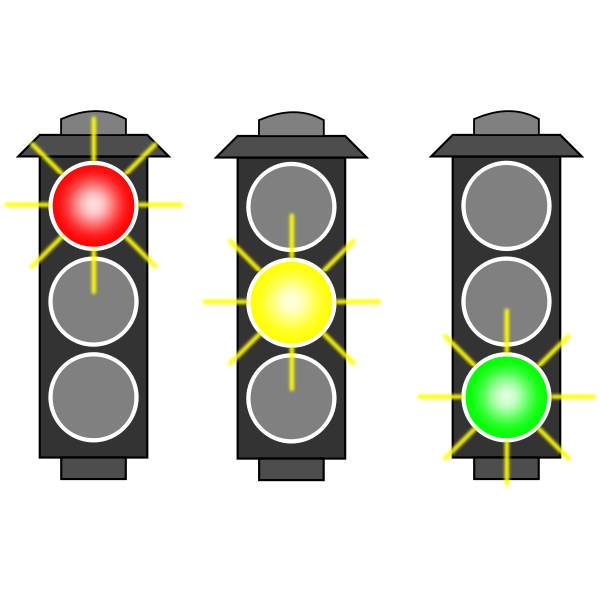 Traffic lights selection vector image