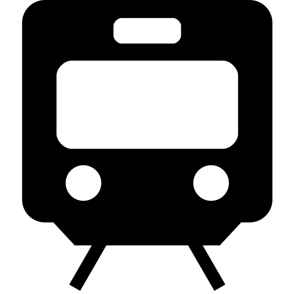 Vector illustration of train pictogram