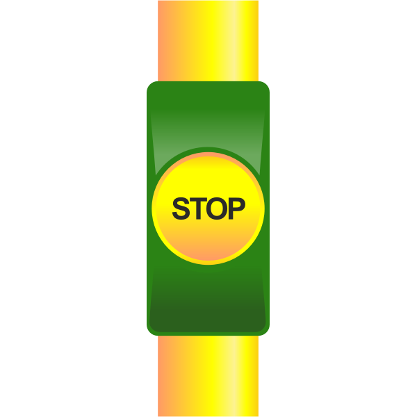 Public transport stop button vector drawing