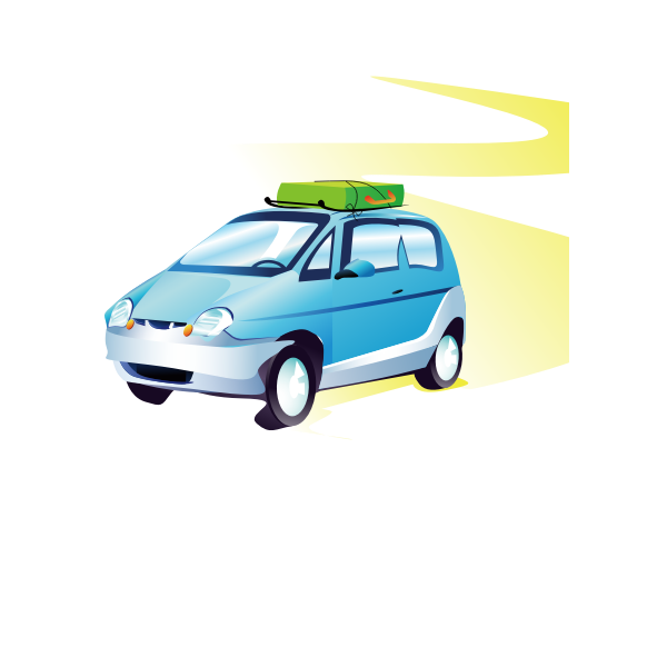 Travel car vector image