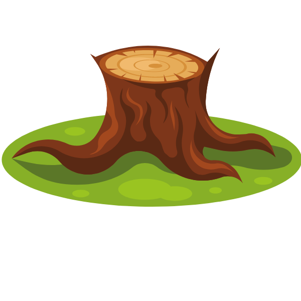 Tree trunk base