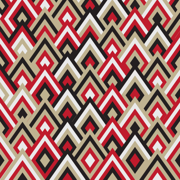 Decorative triangular pattern