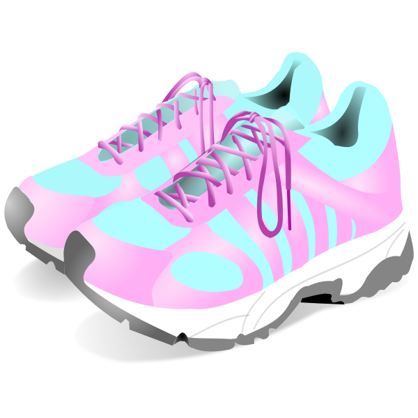 Vector drawing of sneakers