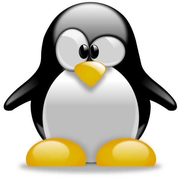 Tux clip art drawing