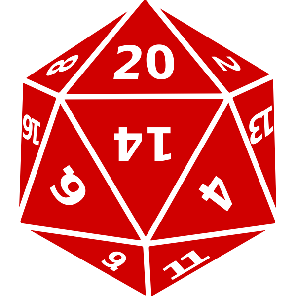 Twenty-sided dice