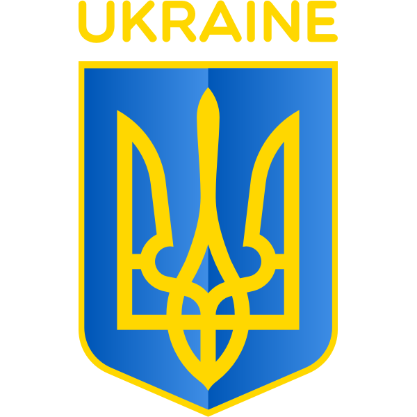 Vector image of coat of arms of Republic of Ukraine