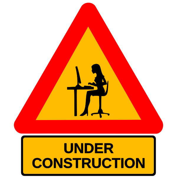 Under construction vector symbol