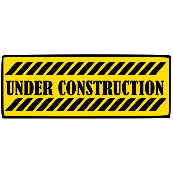 "Under Construction" Yellow Sign