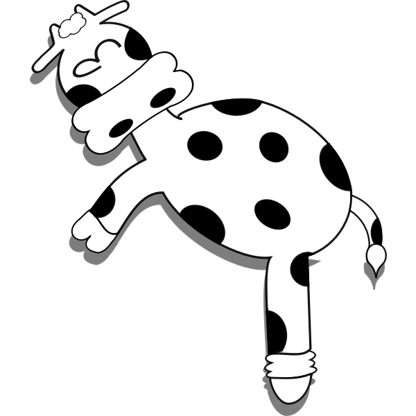 Little spotty sheep vector drawing