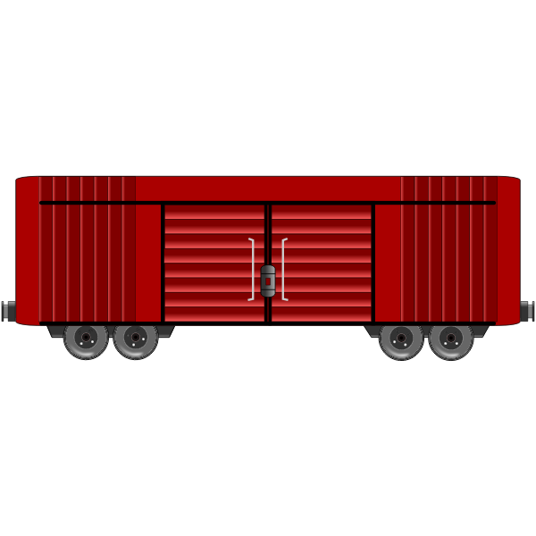 Train waggon vector image