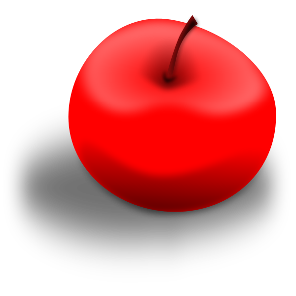 Red apple vector image