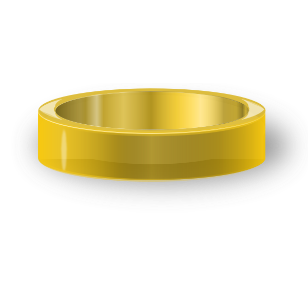 Vector illustration of classic gold ring