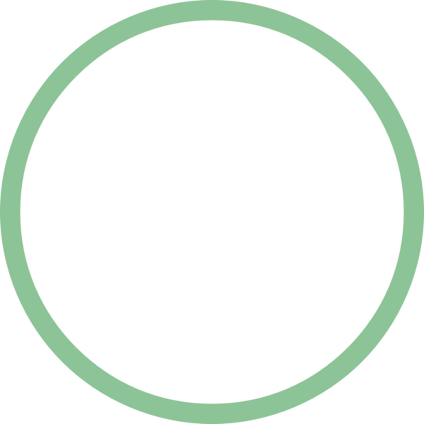 Green circle geometric shape