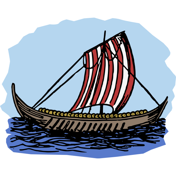 Viking's boat image