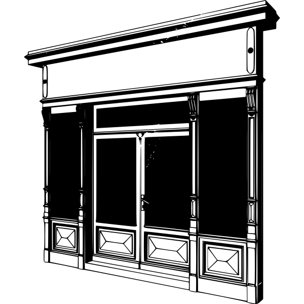 Storefront vector drawing