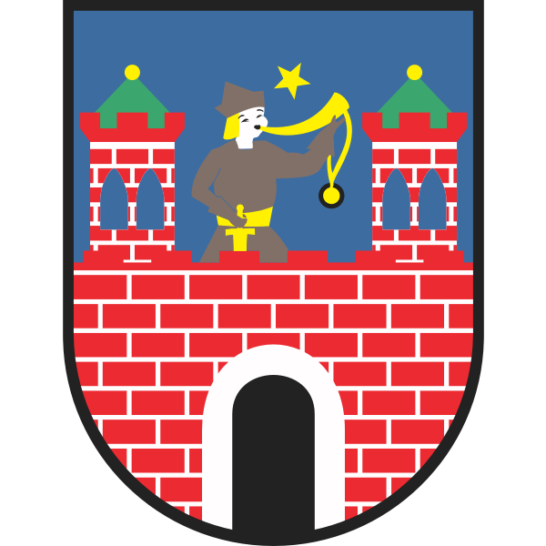 Vector clip art of coat of arms of Kalish City