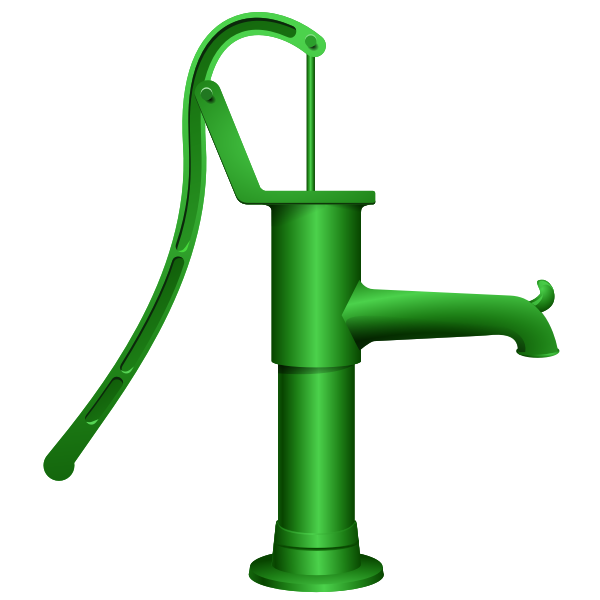 Vector graphics of water pump