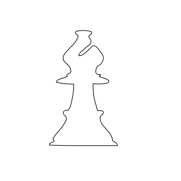 White bishop chess piece