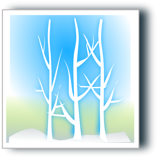 Winter landscape graphics