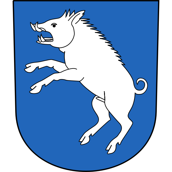 Vector drawing of coat of arms of Berg am Irchel municipality