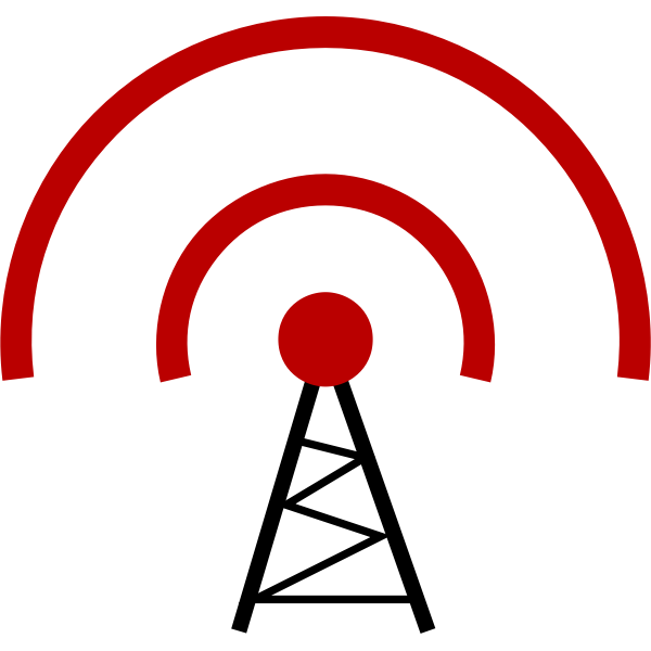 Wireless transmitter vector illustration