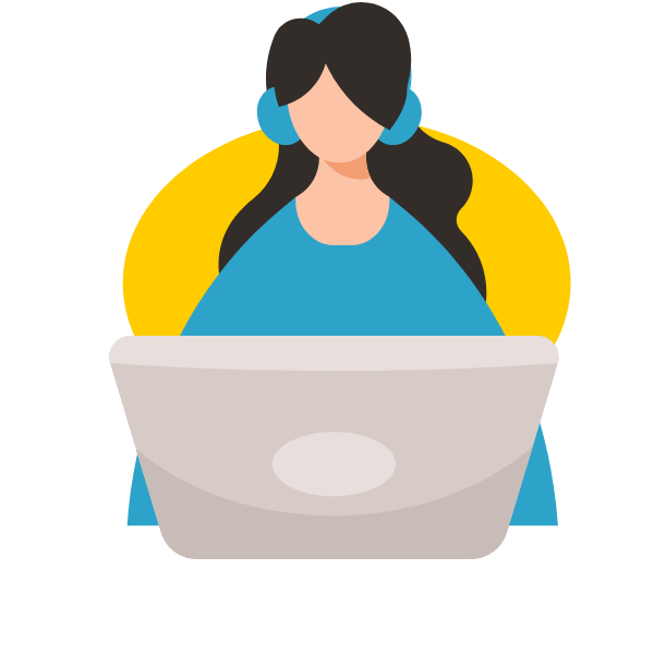 Woman customer support