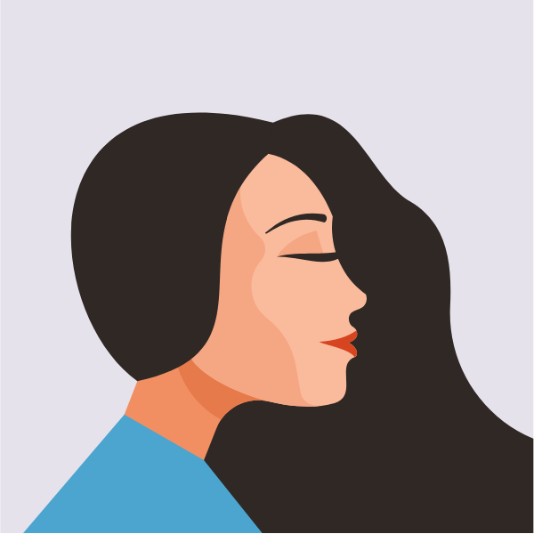Woman profile view