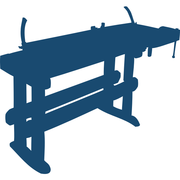 Work bench vector clip art