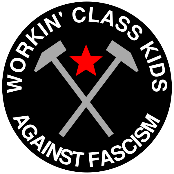 Working class kids against racism vector image