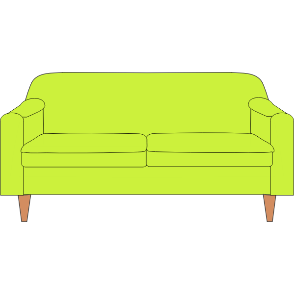 Sofa in green color