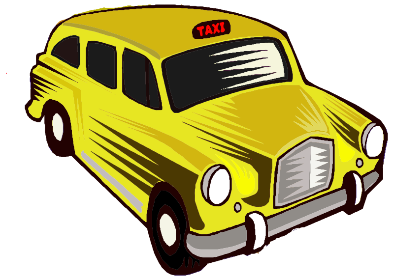 Yellow taxi cab