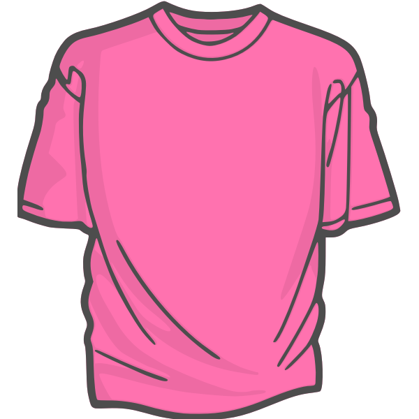 Pink t-shirt vector image