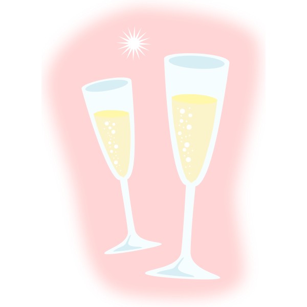 Champagne vector image