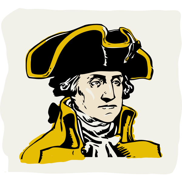 Vector illustration of George Washington