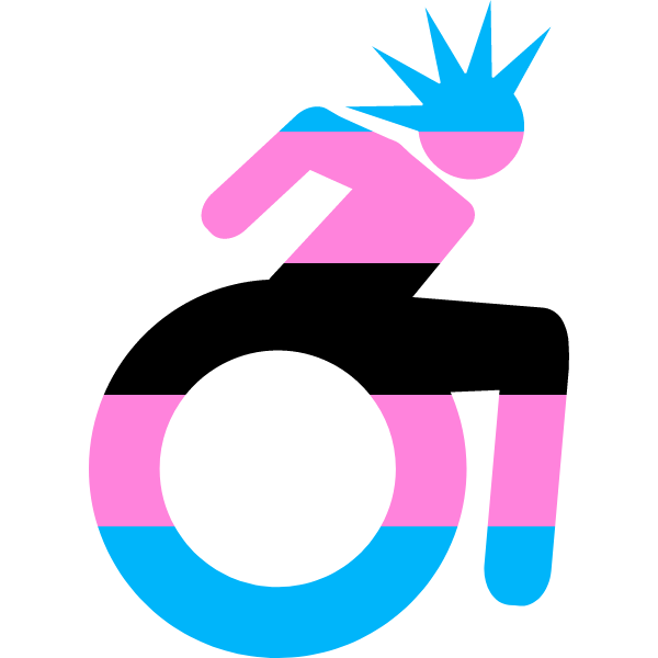Black Trans Pride Cripplepunk Icon