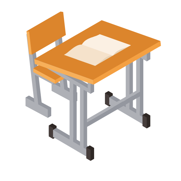 Classroom desk 3D