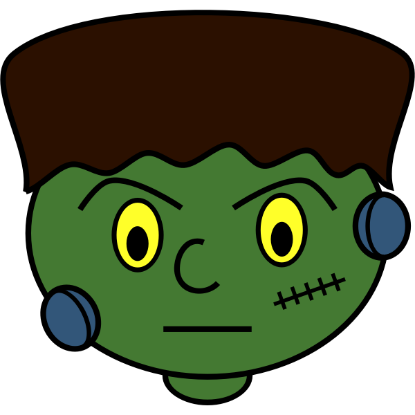 Frankenstein: Halloween monster vector graphics