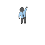 Vector image of faceless man with tie