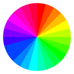 Multi-colored wheel